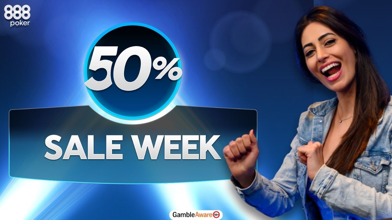 Enjoy 888poker Sale Week this October with up to Half-Off Buy-ins!