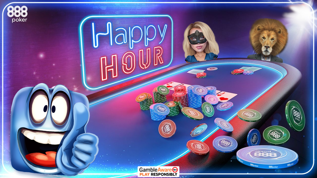 Grab Extra Cash Rakeback during 888poker’s Happy Hour!