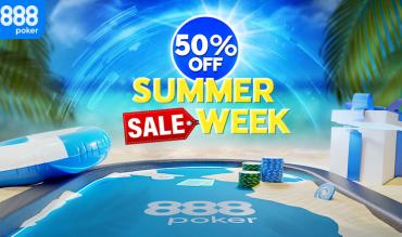 Summer Sale Week Fires Up the 888poker Tables with Up to Half Off Buy-ins!