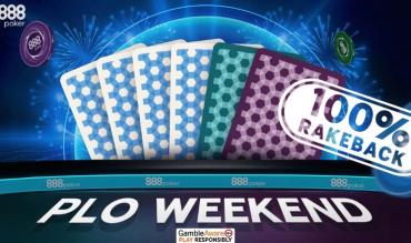 888poker’s PLO Weekend Offers 100% Rakeback & Introduces New PLO 5/6 Tournaments!